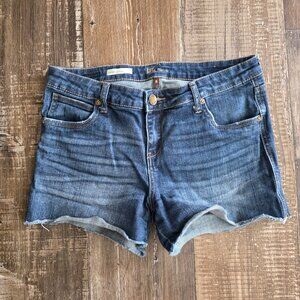 Kut From the Kloth Gidget Fray Blue Jean Short Size 8